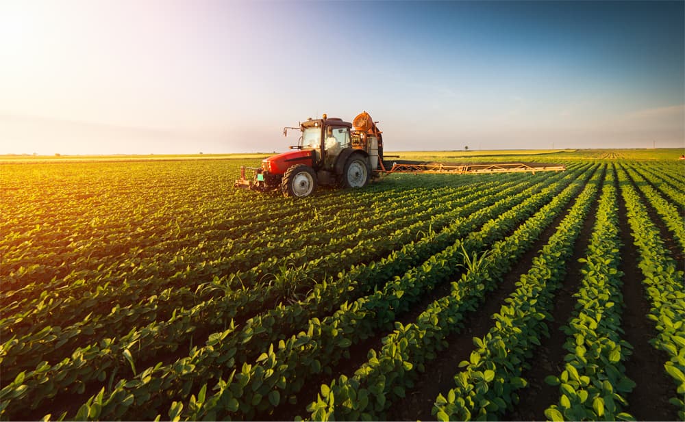 fertilizing crops