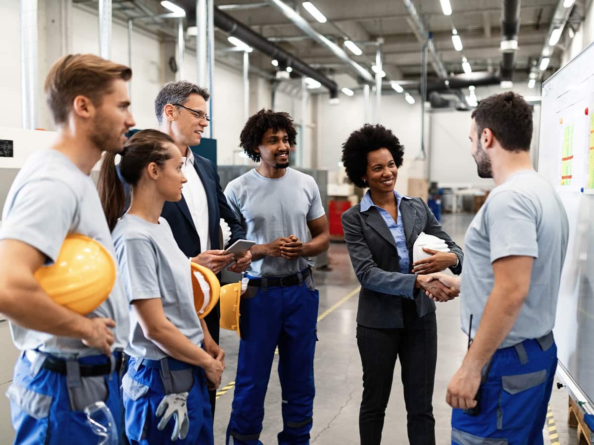 manufacturing team