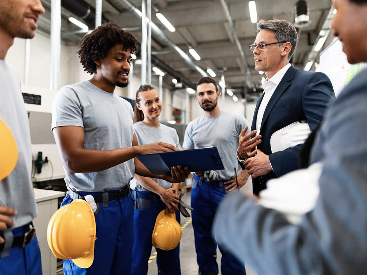 manufacturing team