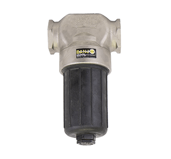 Self-cleaning line strainer