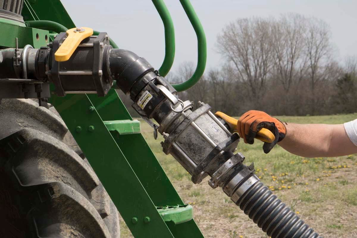 banjo products in action with agricultural equipment