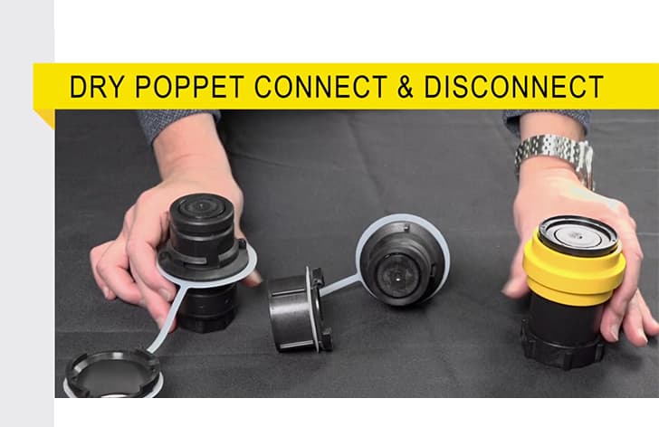 Dry Poppet Connect & Disconnect